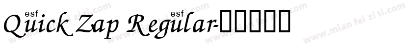 Quick Zap Regular字体转换